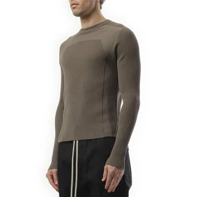 Rick Owens Men's Ribbed Geo Sweater In Dust