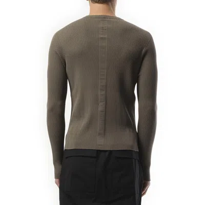 Rick Owens Men's Ribbed Geo Sweater In Dust