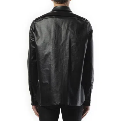 Rick Owens Men's Denim Outershirt In Black