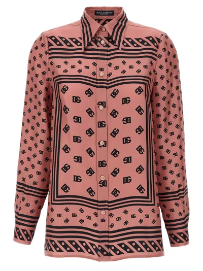 Dolce & Gabbana Silk Shirt With Collared Neck And Long Sleeves