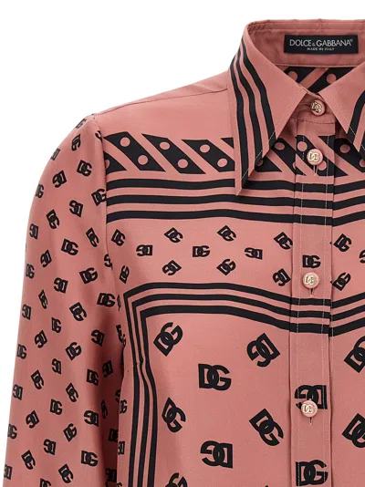 Dolce & Gabbana Silk Shirt With Collared Neck And Long Sleeves