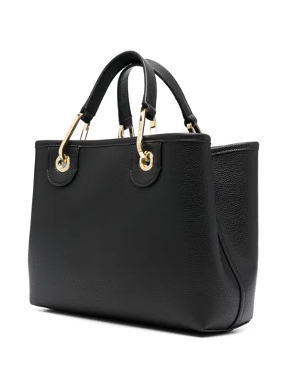 Emporio Armani Myea Black Shopper Bag With Pouch