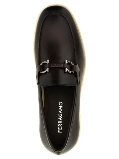 Ferragamo Dark Brown Cosimo Loafers