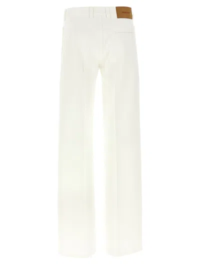 Ferragamo Straight Jeans With Back And Front Pockets