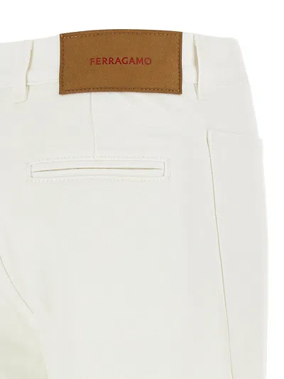 Ferragamo Straight Jeans With Back And Front Pockets