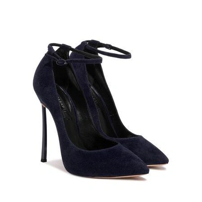 Shop Casadei Blade In Midnight Blue