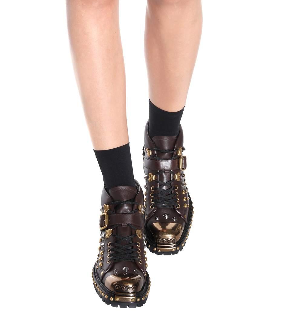 miu miu lace up ankle boots