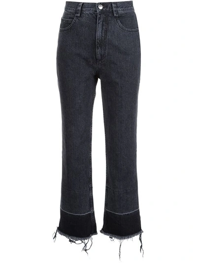 Shop Rachel Comey Frayed Cropped Jeans - Black