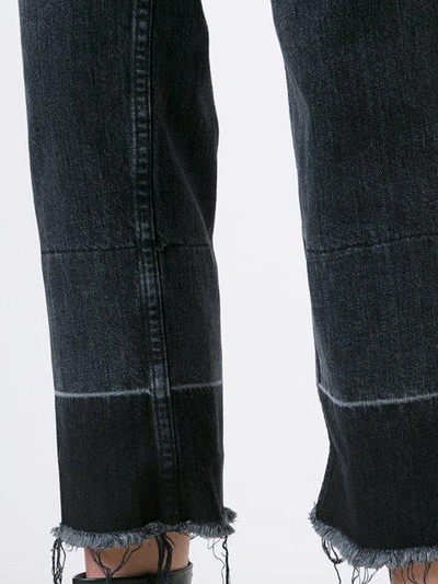 Shop Rachel Comey Frayed Cropped Jeans - Black