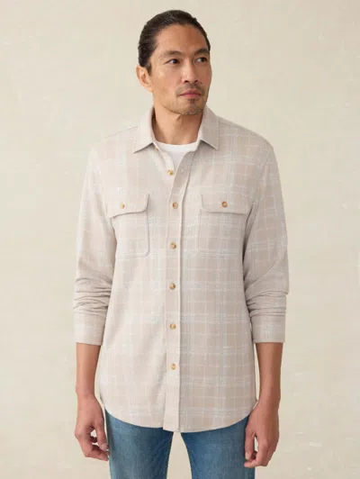 Faherty Legend Sweater Shirt In Desert Plains Plaid