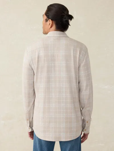 Faherty Legend Sweater Shirt In Desert Plains Plaid