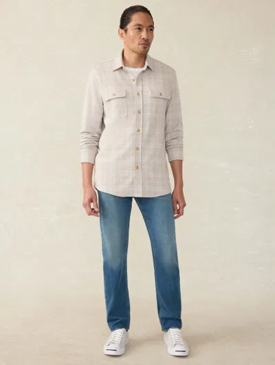 Faherty Legend Sweater Shirt In Desert Plains Plaid