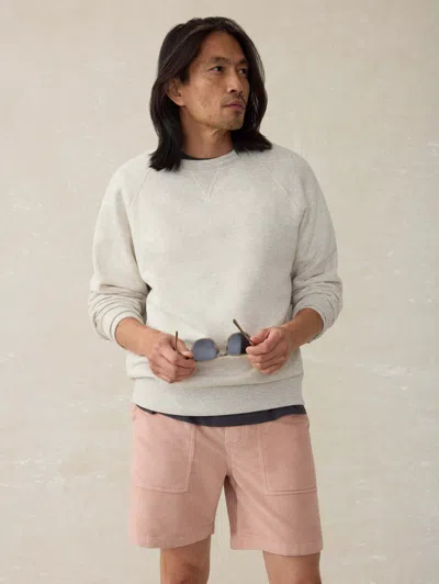 Faherty Drawstring Organic Cotton Corduroy Shorts In Coral Dawn
