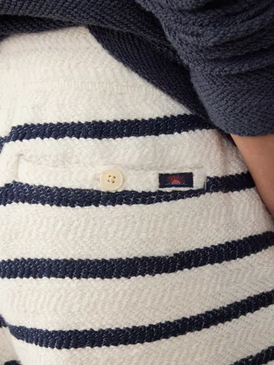 Faherty Whitewater Sweatshort In Boothbay Stripe