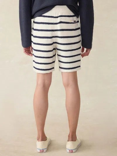 Faherty Whitewater Sweatshort In Boothbay Stripe
