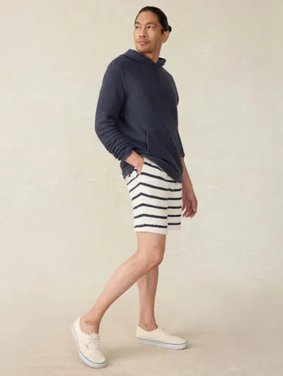 Faherty Whitewater Sweatshort In Boothbay Stripe