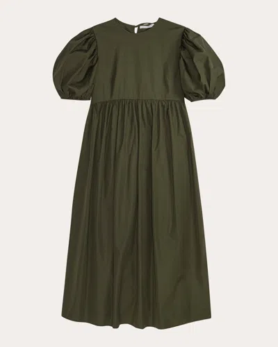 Cecilie Bahnsen Ailey Midi Dress In Green