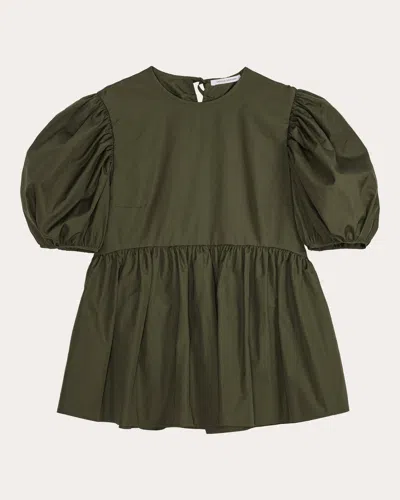 Cecilie Bahnsen Anisha Top In Green