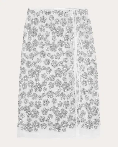 Cecilie Bahnsen Ariana Skirt In Silver
