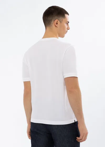 Malo Maglia Girocollo In Cotone In White
