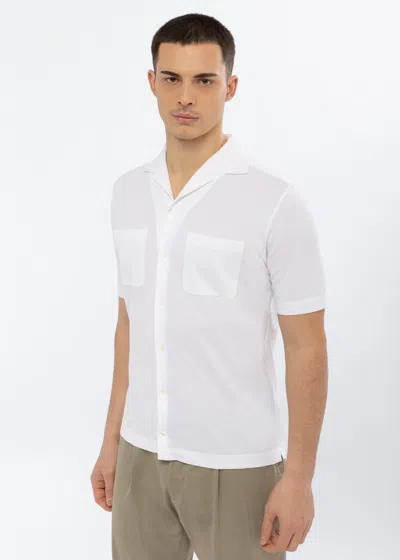 Malo Camicia In Cotone In White