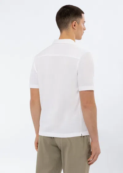 Malo Camicia In Cotone In White