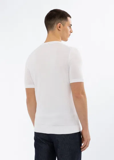 Malo Maglia Girocollo In Cotone In White