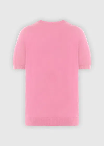 Malo Maglia Girocollo In Cotone In Pink