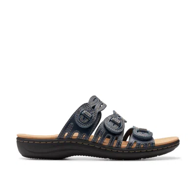 CLARKS LAURIEANN RUBY IN BLUE LEATHER 