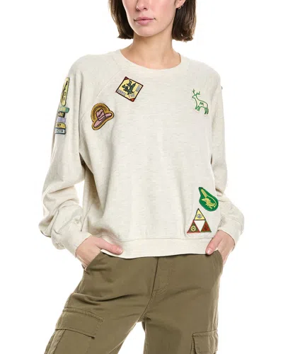 Shop Mother Sweatshirt In Beige