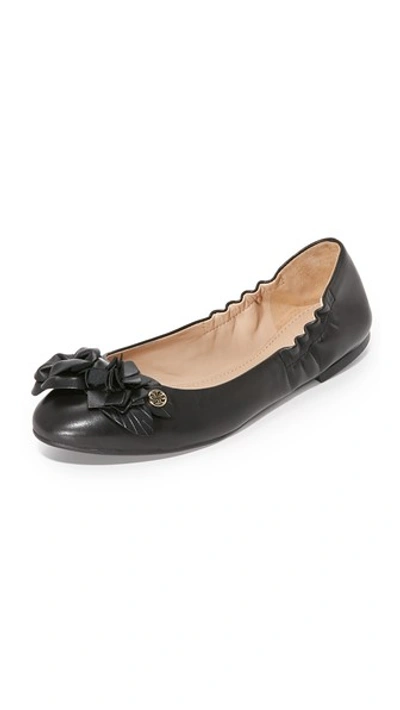 Tory Burch 'blossom' Ballet Flat (women) In Black