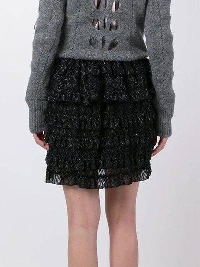 Shop Isabel Marant Frilled Lace A-line Skirt