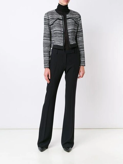 Diane Von Furstenberg Caity Cotton-blend Jacket In Black And White ...