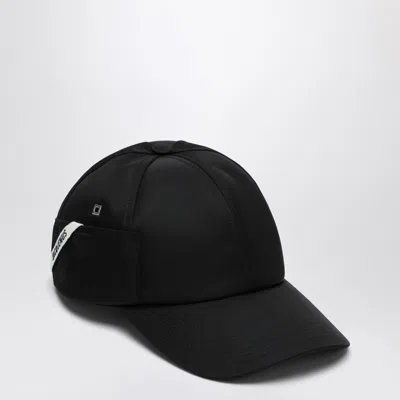 Jacquemus Black Ovalie Baseball Cap In Black