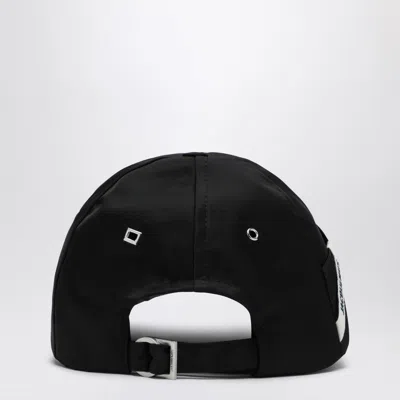 Jacquemus Black Ovalie Baseball Cap In Black