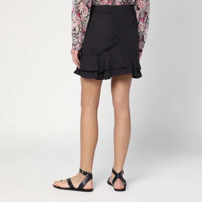 Isabel Marant Étoile Breenea Mini Skirt With Black Zip In Black