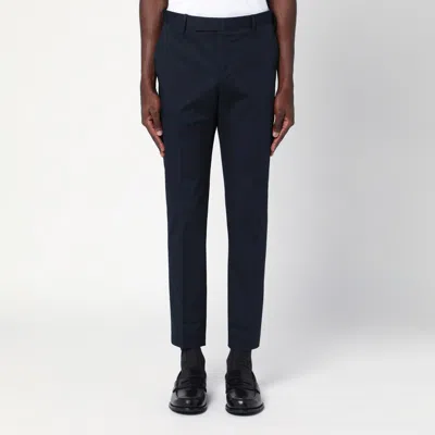Pt Torino Slim-fit Chino Pants With Peats In Blue