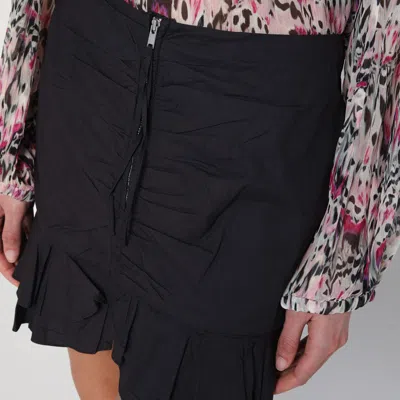 Isabel Marant Étoile Breenea Mini Skirt With Black Zip In Black