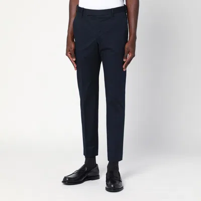 Pt Torino Slim-fit Chino Pants With Peats In Blue