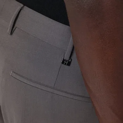 Pt Torino Taupe Colour Wool Trousers In Grey