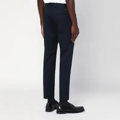 Pt Torino Slim-fit Chino Pants With Peats In Blue
