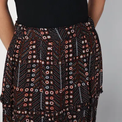 Isabel Marant Étoile Marant Etoile Women Diya Biologic Cotton Skirt With All-over Print In Multicolor