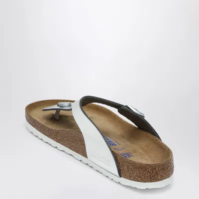 Birkenstock Gizeh Silver Sandal In Metal