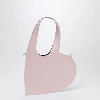 Shop Coperni Mini Heart Bag In Pink Leather
