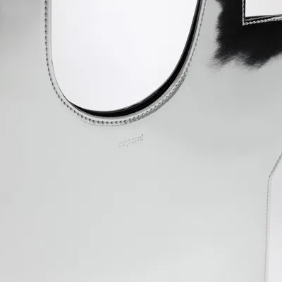 Coperni Mirrored Mini Star Tote Bag Silver In Metal