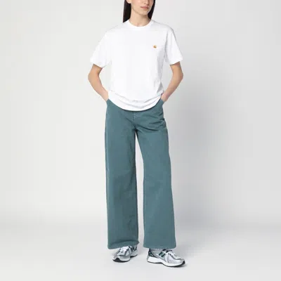 Carhartt Jens Pant In Silver Pine In Green