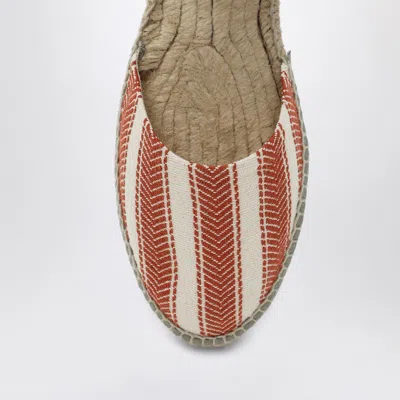Manebi Low Espadrilles Ivory/terracotta In Brown