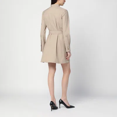 Givenchy Taupe Safari Dress In Poplin In Beige