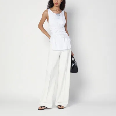 Moschino Sleeveless Shirt In White