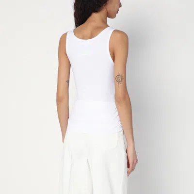 Moschino Sleeveless Shirt In White
